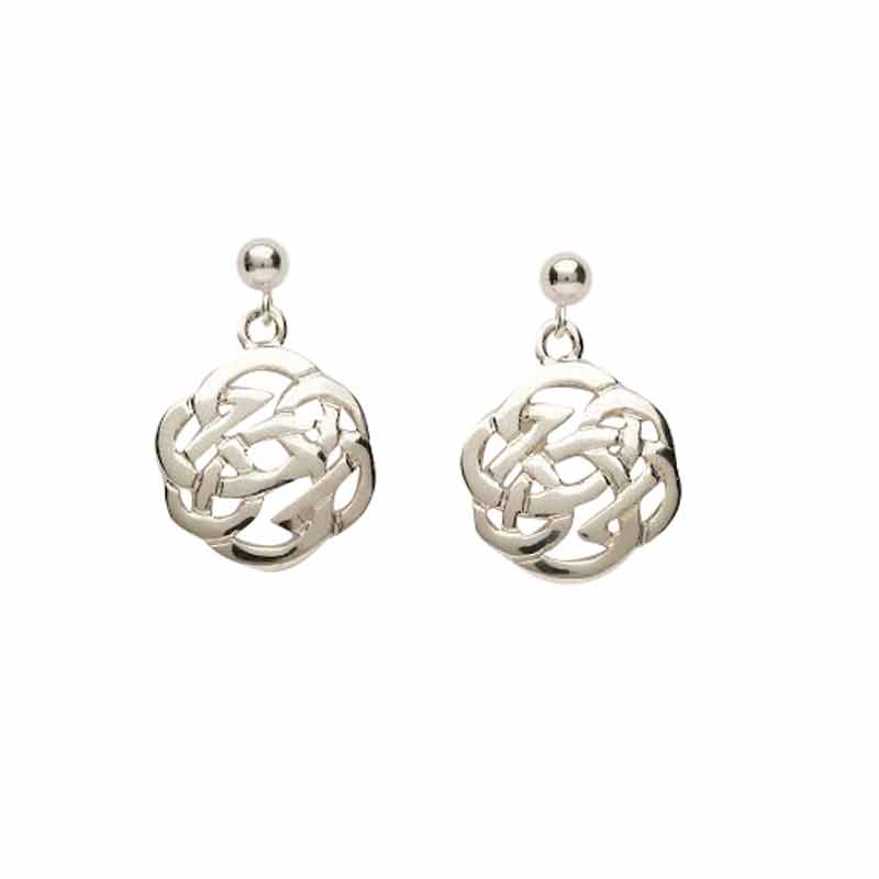 Celtic Rose Drop Earring
